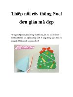 Tài liệu Thiệp nổi cây thông Noel đơn giản mà đẹp ppt