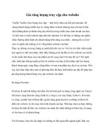 Tài liệu Gia tăng lượng truy cập cho website pdf