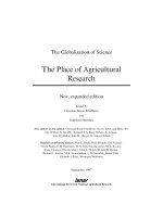 Tài liệu The Globalization of Science The Place of Agricultural Research ppt