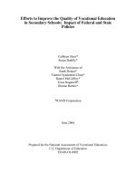 Tài liệu Efforts to Improve the Quality of Vocational Education in Secondary Schools docx