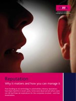 Reputation Why it matters and how you can manage it