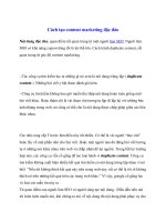 Tài liệu Cách tạo content marketing độc đáo pptx