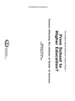 Tài liệu From School to Higher Education? doc