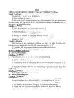 Tài liệu Đề thi thử tốt nghiệp trung học phổ thông - Đề 66 pptx