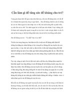 Tài liệu Cần làm gì để tăng sức đề kháng cho trẻ? docx