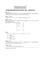 Tài liệu ĐỀ THI CHỌN ĐỘI TUYỂN OLYMPIC 2004: MÔN ĐẠI SỐ docx