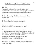 Tài liệu Air Pollution and Environmental Chemistry pdf