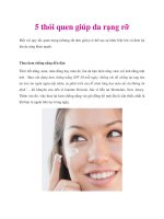 Tài liệu 5 thói quen giúp da rạng rỡ ppt