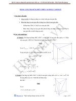 Bài toán lăng trụ đứng biết chiều cao và cạnh đáy LTĐH