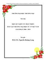 một số ý kiến về phát triển đào tạo thương mại điện tử ở việt nam giai đoạn 2006 - 2010