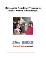 Tài liệu Developing Residency Training in Global Health: A Guidebook ppt