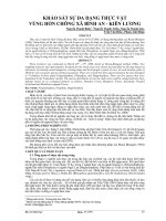 Tài liệu KHẢO SÁT SỰ ĐA DẠNG THỰC VẬT VÙNG HÒN CHỒNG XÃ BÌNH AN - KIÊN LƯƠNG pptx