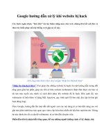 Tài liệu Google hướng dẫn xử lý khi website bị hack docx