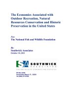 Tài liệu The Economics Associated with Outdoor Recreation, Natural Resources Conservation and Historic Preservation in the United States pdf