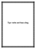 Tài liệu Tạo vườn nơi ban công potx