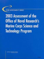 Tài liệu 2003 Assessment of the Office of Naval Research''''s Marine Corps Science and Technology Program ppt