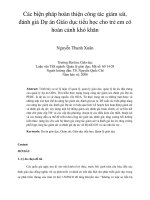 Các biện pháp hoàn thiện công tác giám sát, đánh giá dự án giáo dục tiểu học cho trẻ em có hoàn cảnh khó khăn