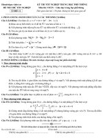 Tài liệu ĐÁP ÁN VÀ ĐỀ THI THỬ TỐT NGHIỆP NĂM 2013 - TRƯỜNG THPT NGUYỄN HUỆ - ĐẮK LẮK - ĐỀ SỐ 11 ppt