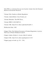 Tài liệu Studies in Public Regulation doc