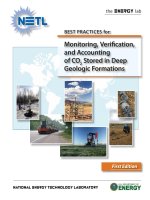 Tài liệu BEST PRACTICES for: Monitoring, Verifi cation, and Accounting of CO2 Stored in Deep Geologic Formations doc
