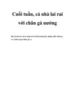 Tài liệu Cuối tuần, cả nhà lai rai với chân gà nướng docx