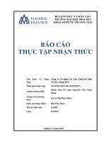báo cáo thực tập nhận thức công ty cổ phần tư vấn thiết kế đầu tư xây dựng ice