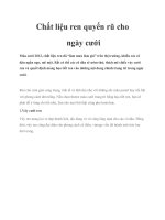 Tài liệu Chất liệu ren quyến rũ cho ngày cưới potx