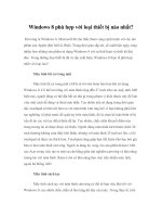 Tài liệu Windows 8 phù hợp với loại thiết bị nào nhất? ppt