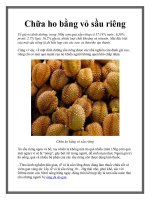 Tài liệu Chữa ho bằng vỏ sầu riêng ppt