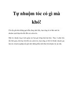 Tài liệu Tự nhuộm tóc có gì mà khó! pdf