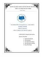 TÀI CHÍNH CÔNG TY đa QUỐC GIA   CASE STYDY 2 GENERAL MOTOR CÔNG TY TOYOTA CÔNG TY DỊCH vụ kỹ THUẬT LAJOLLA