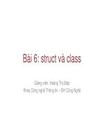 Tài liệu Bài 6: struct và class pptx