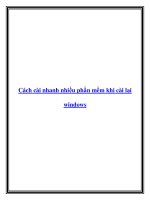 Tài liệu Cách cài nhanh nhiều phần mềm khi cài lại windows ppt