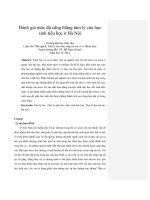 Đánh giá mức độ căng thẳng tâm lý của học sinh tiểu học ở hà nội