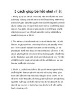 Tài liệu 5 cách giúp bé hết nhút nhát ppt