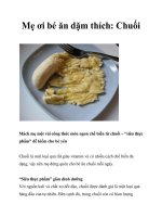 Tài liệu Mẹ ơi bé ăn dặm thích: Chuối docx