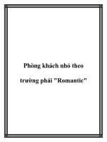 Tài liệu Phòng khách nhỏ theo trường phái 