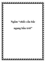 Tài liệu Ngắm “chiếc cầu bắc ngang bầu trời” potx