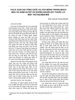 Tài liệu Folic acid gia tăng chức vụ của màng trong mạch máu và giảm huyết áp những người hút thuốc lá: một thử nghiệm mới pptx