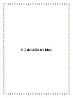 Tài liệu 8 lý do khiến trẻ khóc potx