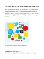 Tài liệu Xu hướng tiếp thị trực tuyến – Online Marketing 2013 pptx