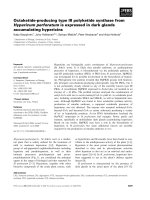 Tài liệu Báo cáo khoa học: Octaketide-producing type III polyketide synthase from Hypericum perforatum is expressed in dark glands accumulating hypericins pdf