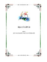 Tài liệu ĐỊA LÝ LỚP 10 - Bài 21: QUY LUẬT ĐỊA ĐỚI VÀ QUY LUẬT PHI ĐỊA ĐỚI pot