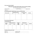 Tài liệu MẪU BẢN GHI KẾT QUẢ TÍNH TOÁN XÁC ĐỊNH VỊ TRÍ VÀ CAO ĐỘ LỖ KHOAN (Cho một lỗ khoan hoặc một nhóm lỗ khoan) pot