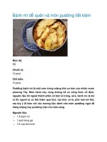 Tài liệu Bánh mì để quên và món pudding tiết kiệm pptx