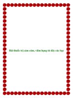 Tài liệu Bài thuốc trị cảm cúm, viêm họng từ dây cúc bạc pot