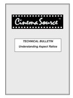 Tài liệu TECHNICAL BULLETIN Understanding Aspect Ratios ppt