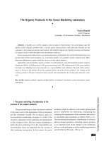 Tài liệu The Organic Products in the Green Marketing Laboratory pdf
