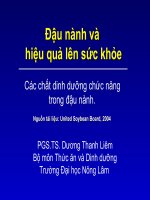 Tài liệu Đậu nành và hiệu quả lên sức khỏe doc