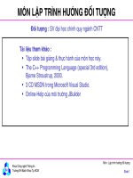giáo trình lập trình oop - đh bách khoa